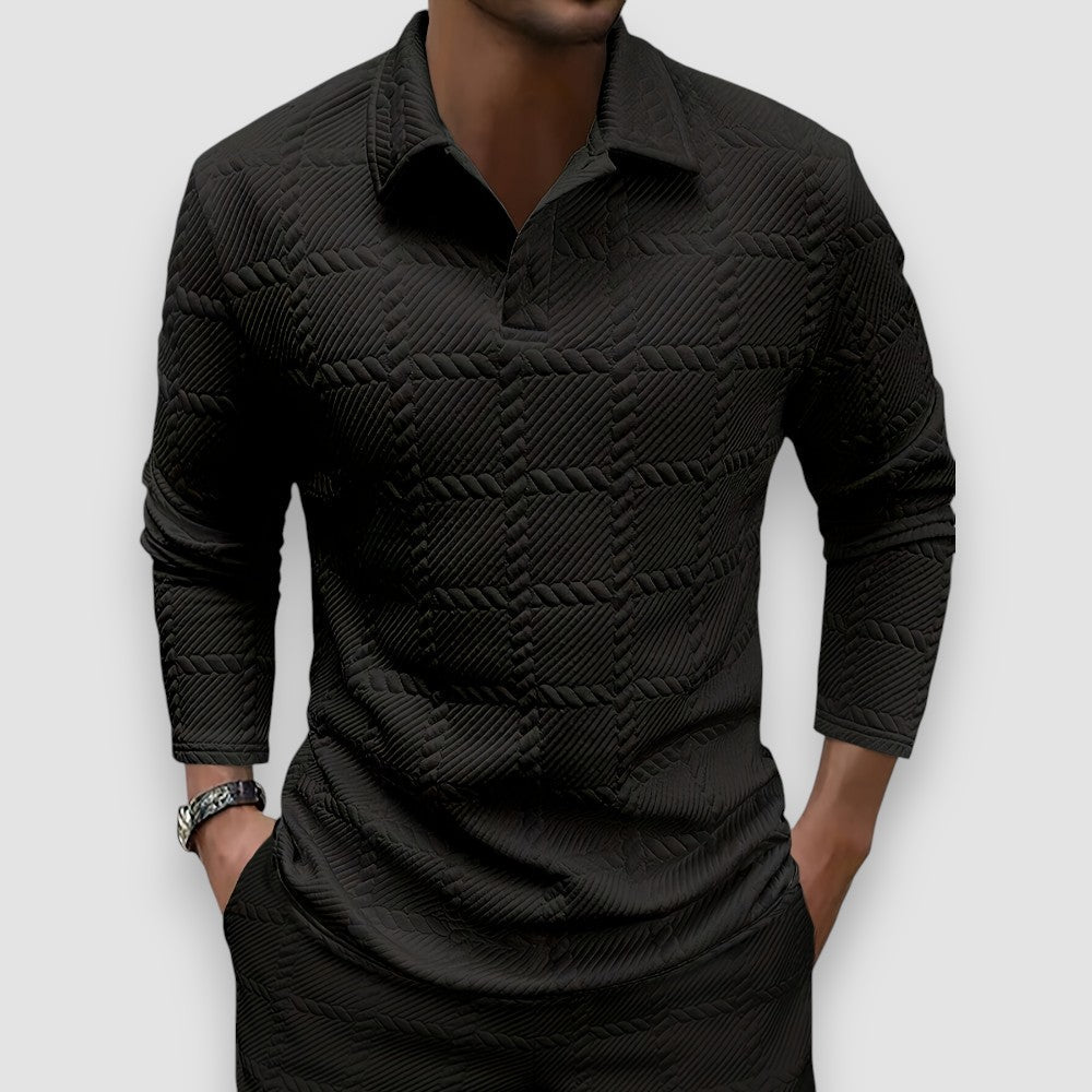 Luxe Knit Polo™ — Tailored Comfort Meets Timeless Style