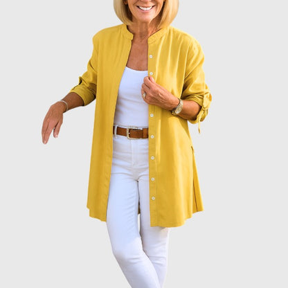 LuxeraEase™ Long Summer Shirt — Breezy Comfort, Effortless Style