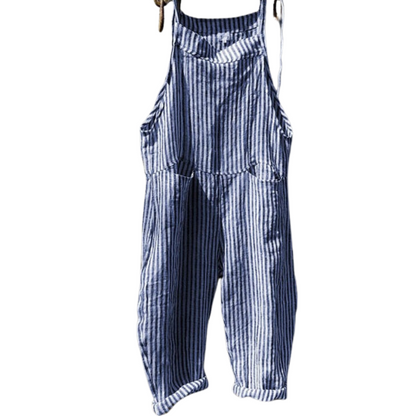 LioraMoss™ striped wide-leg jumpsuit — Effortless cool, flattering fit