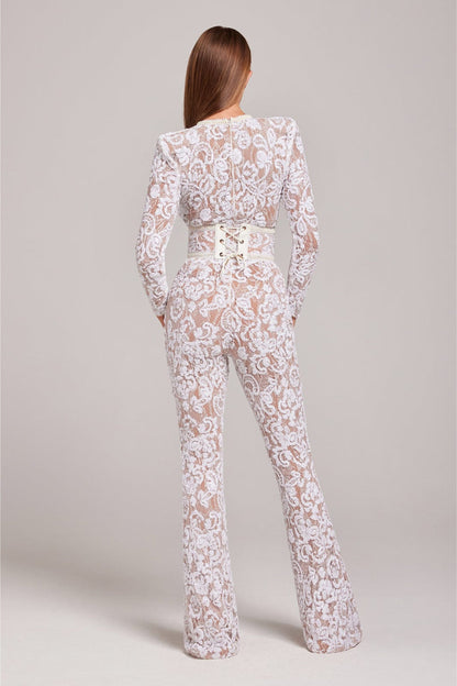 AmeliaLuxe™ Lace Jumpsuit — Elegance That Flatters Every Curve