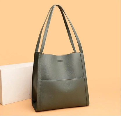Virelle Handcrafted Leather Tote™ — Effortless Elegance, Timelessly Organized