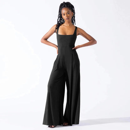 AveryElle™ Wide-Leg Jumpsuit — Sleek Comfort, Timeless Elegance