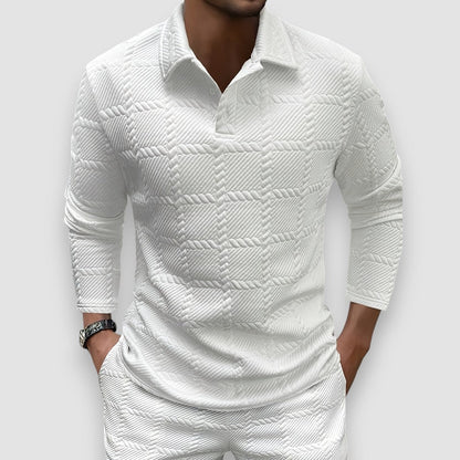 Luxe Knit Polo™ — Tailored Comfort Meets Timeless Style