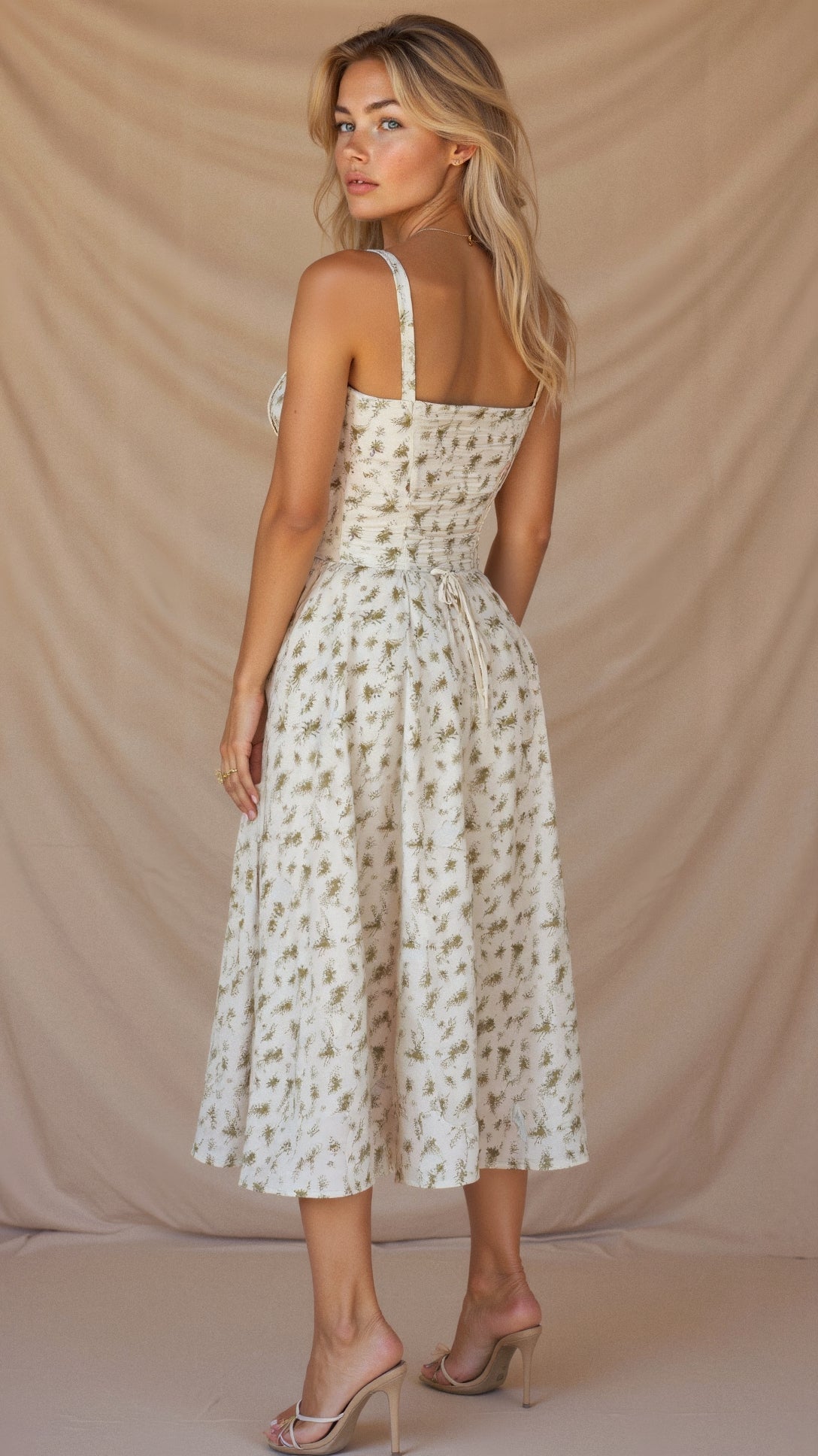 SoveaFrame™ Waist Dress — Sculpted Elegance Meets Summer Breeze
