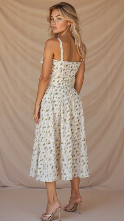 SoveaFrame™ Waist Dress — Sculpted Elegance Meets Summer Breeze