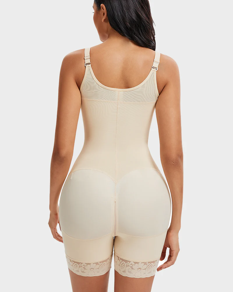 Tummy Control Butt Lifter Shaper with Zipper Crotch Fajas Colombianas — Sculpted Curves, Seamless Comfort