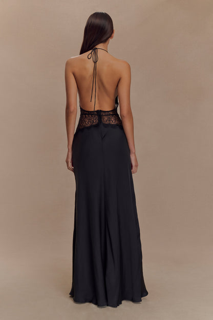 AvaireSilk™ Lace Satin Dress — Flawless Elegance with Effortless Grace