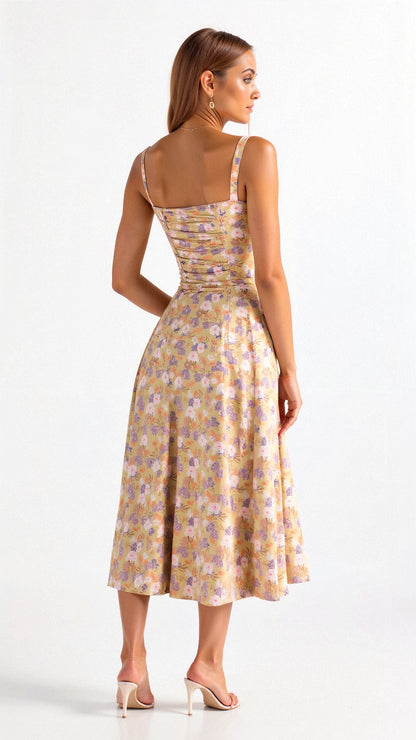 SoveaFrame™ Waist Dress — Sculpted Elegance Meets Summer Breeze