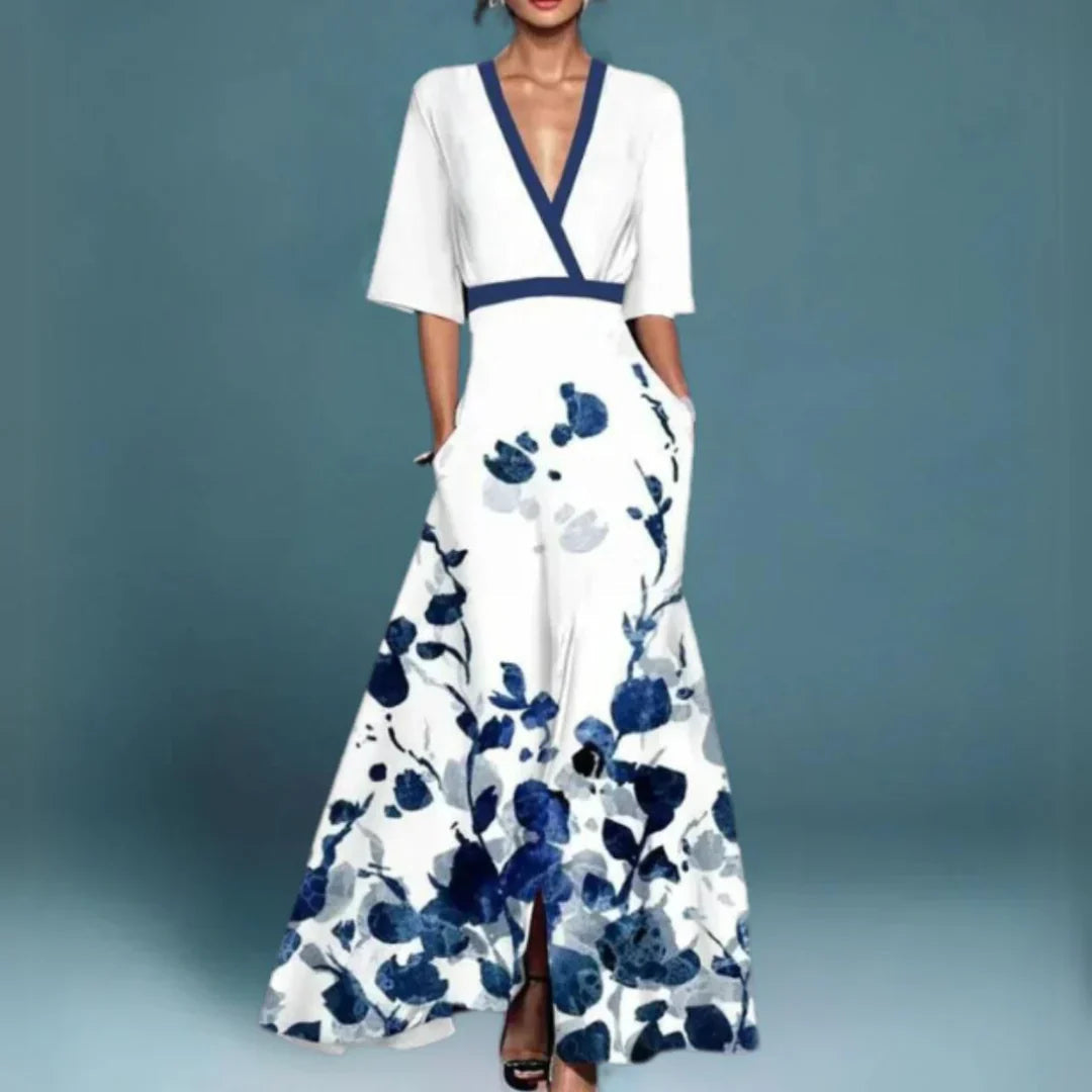 LioraBloom™ Maxi Dress — Flowing Floral Elegance