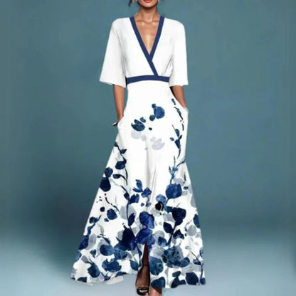 LioraBloom™ Maxi Dress — Flowing Floral Elegance
