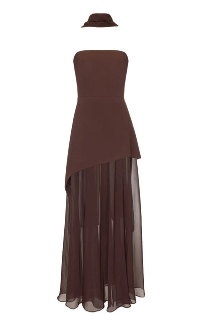 Ankle-Length Chiffon Dress™ — Elegant Flow, Effortless Grace