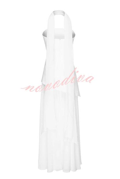 Ankle-Length Chiffon Dress™ — Elegant Flow, Effortless Grace