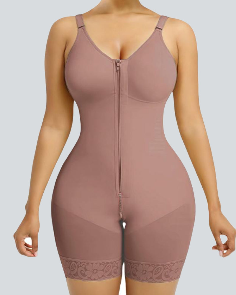 Tummy Control Butt Lifter Shaper with Zipper Crotch Fajas Colombianas — Sculpted Curves, Seamless Comfort