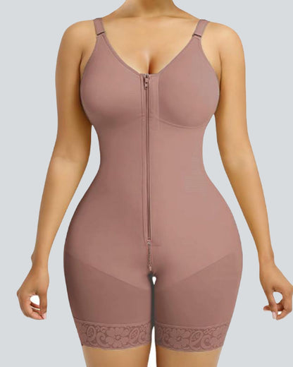 Tummy Control Butt Lifter Shaper with Zipper Crotch Fajas Colombianas — Sculpted Curves, Seamless Comfort