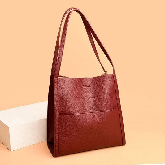 Virelle Handcrafted Leather Tote™ — Effortless Elegance, Timelessly Organized
