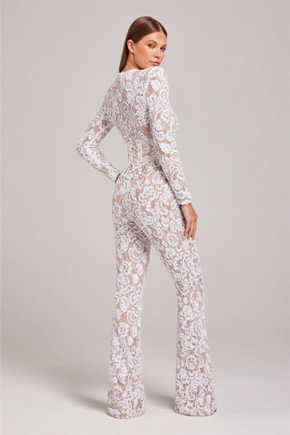AmeliaLuxe™ Lace Jumpsuit — Elegance That Flatters Every Curve