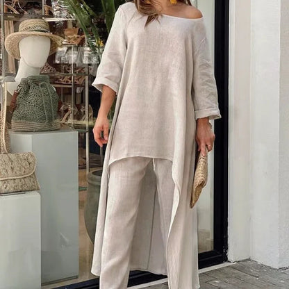 Cotton Linen Set™ — Flattering Comfort, Everyday Elegance