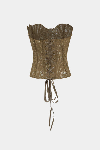 ElaraVive™ Lace-Back Tube Top — Delicate Fit, Effortless Charm