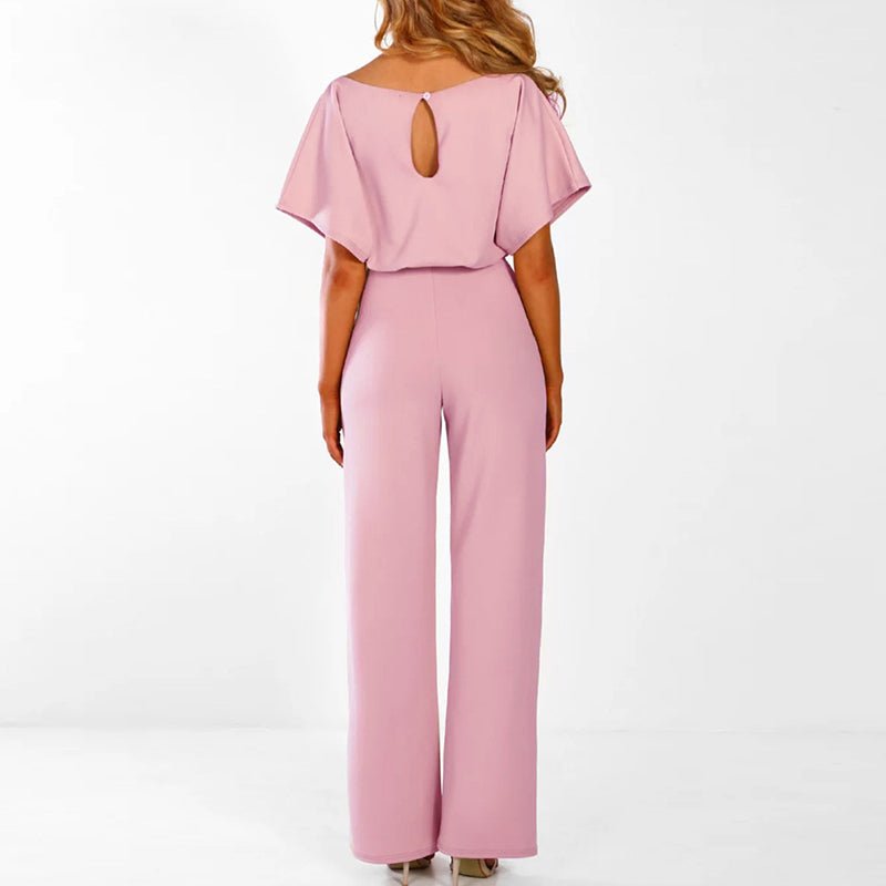 Elva Eleganter Jumpsuit™ — Flattering Belted Waist, Effortless Style