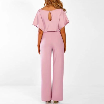Elva Eleganter Jumpsuit™ — Flattering Belted Waist, Effortless Style