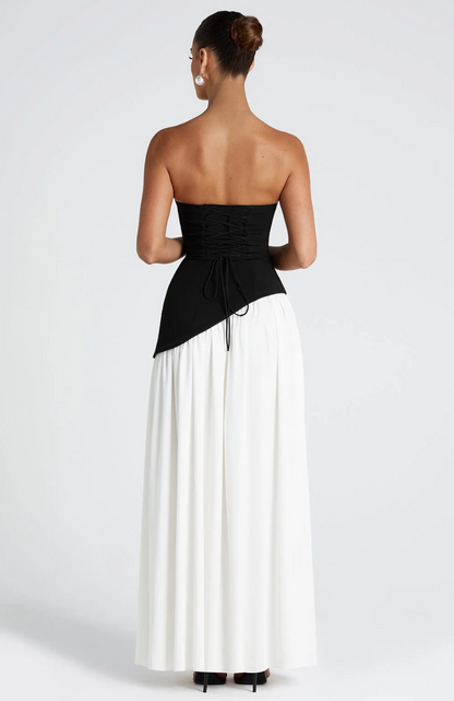 LioraLuxe™ Off-Shoulder Maxi Dress — Sculpted Elegance with Modern Allure