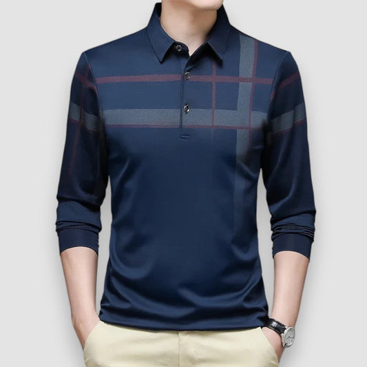 ArdenCove™ Long Sleeve Polo — Polished Comfort, Effortless Style