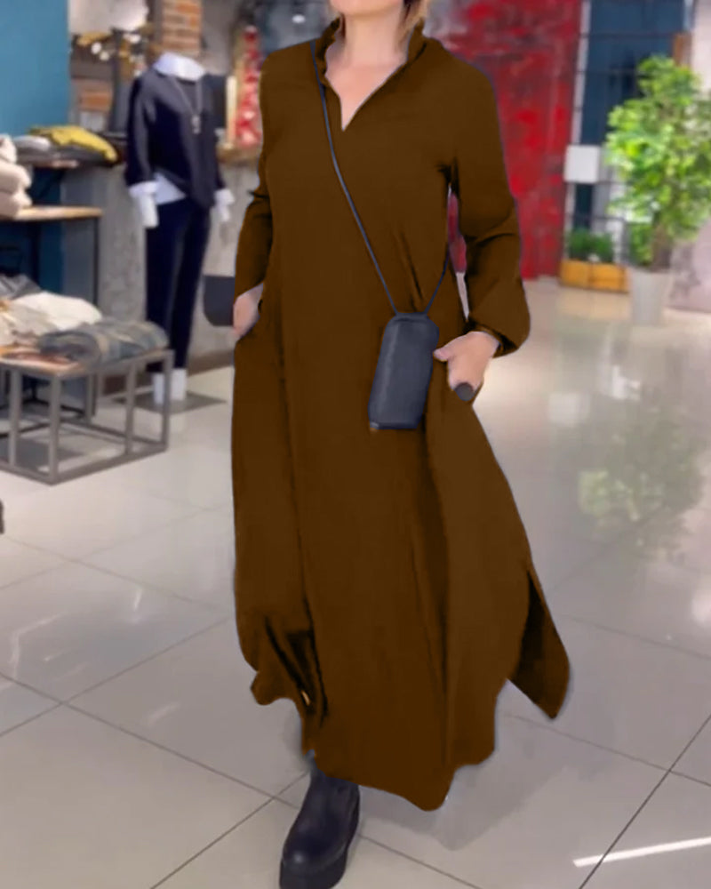 SoveraEase™ Maxi Dress — Flowing Comfort with Chic Ease