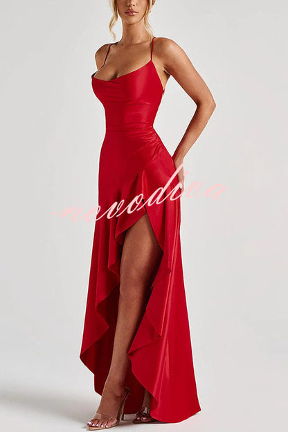 High-Low Ruffle Dress™ — Flattering Fit, Elegant Flow