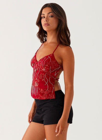 Seravia™ Sequin Backless Top — Radiant Shine, Flattering Fit