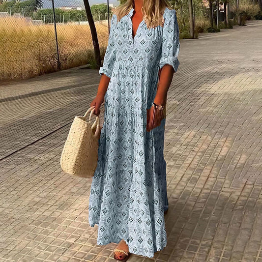 Virelle Midi Dress™ — Effortless Comfort, Flattering Flow