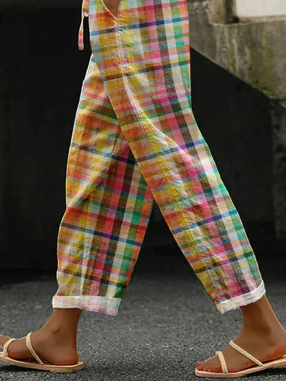 VersaLoom™ Checkered Trousers — Sculpted Comfort, Timeless Style
