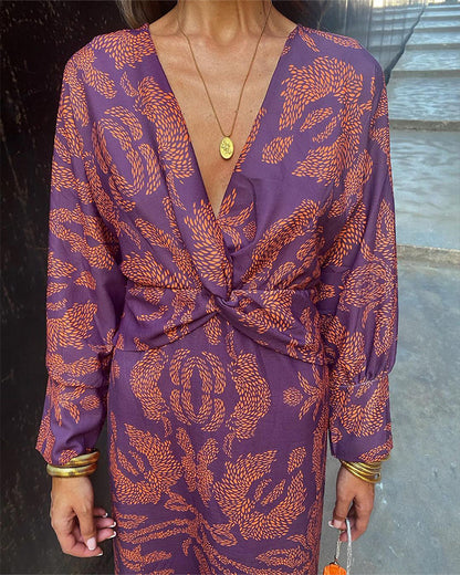 V-neck Midi Dress™ — Sculpted Elegance, Effortless Poise