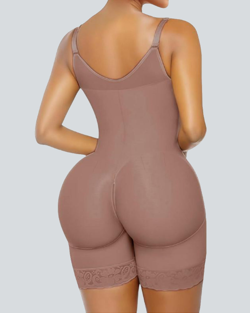 Tummy Control Butt Lifter Shaper with Zipper Crotch Fajas Colombianas — Sculpted Curves, Seamless Comfort