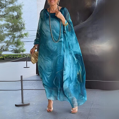 Arlenza Luxe Chiffon Dress™ — Graceful Flow Meets Timeless Glow