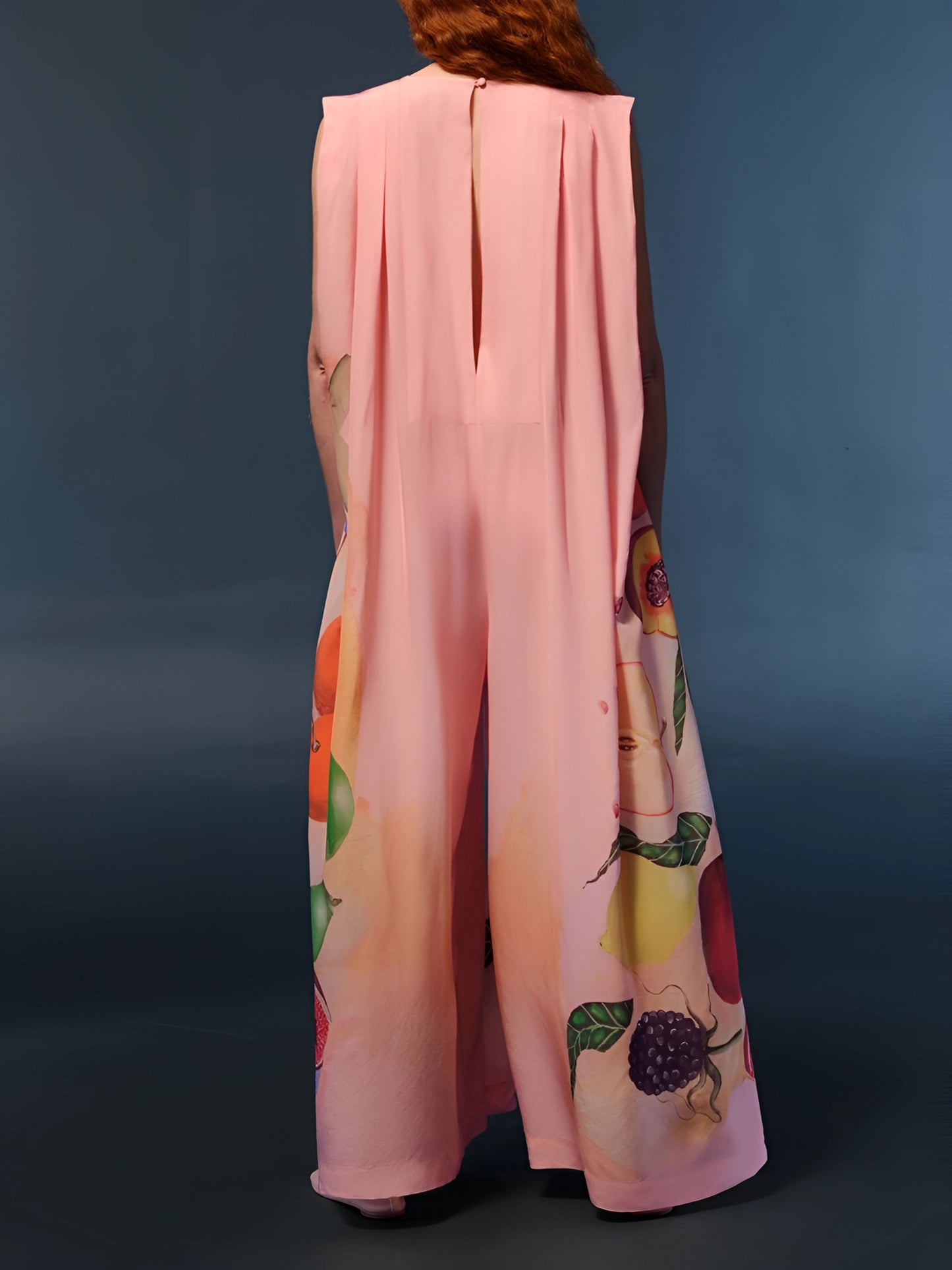 PeachBlossom™ Sleeveless Jumpsuit — Lightweight Fit, Vibrant Florals