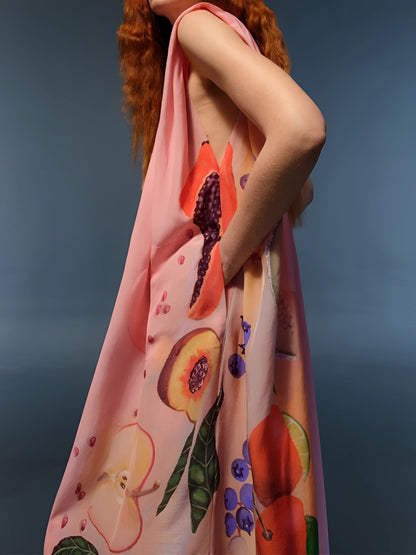 PeachBlossom™ Sleeveless Jumpsuit — Lightweight Fit, Vibrant Florals