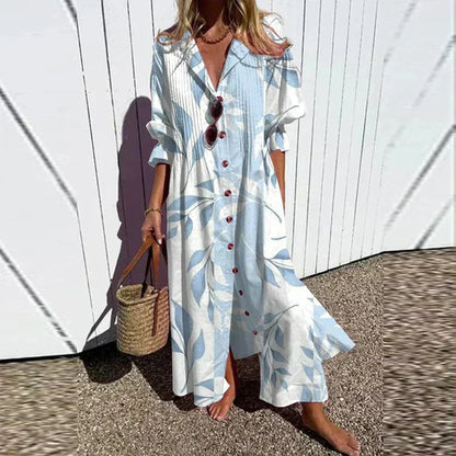 Arlenza Puff Sleeve Maxi Dress™ — Breezy Elegance, Flattering Flow