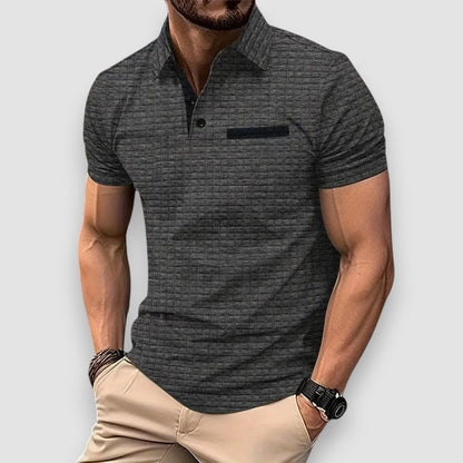 Marlowe Threads Patterned Polo™ — Tailored Comfort, Everyday Style