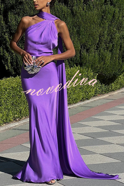 Signature Shoulder Satin Dress™ — Flatter Your Curves with Grace