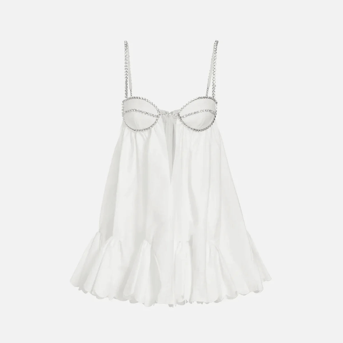 Scallop Edge Mini Dress™ — Light, Flattering, Effortlessly Chic