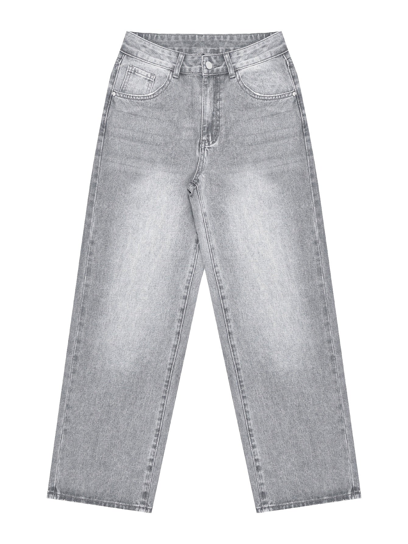 RetroWeave Vintage Jeans – Loose Fit Light-Wash Denim for Streetwear Style