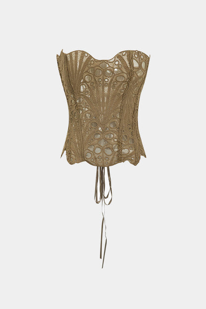 ElaraVive™ Lace-Back Tube Top — Delicate Fit, Effortless Charm