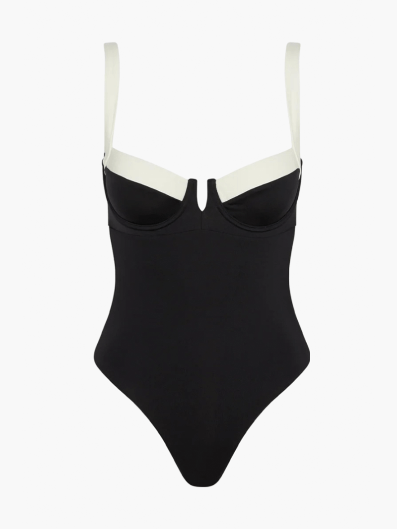 LioraVive™ Colorblock One-Piece — Sculpted Fit, Boldly Chic