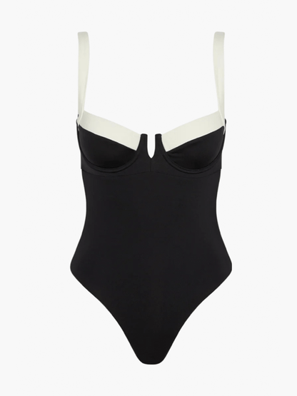 LioraVive™ Colorblock One-Piece — Sculpted Fit, Boldly Chic