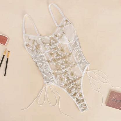 ElaraSilk™ Bodysuit — Sculpted Lace, Effortless Confidence