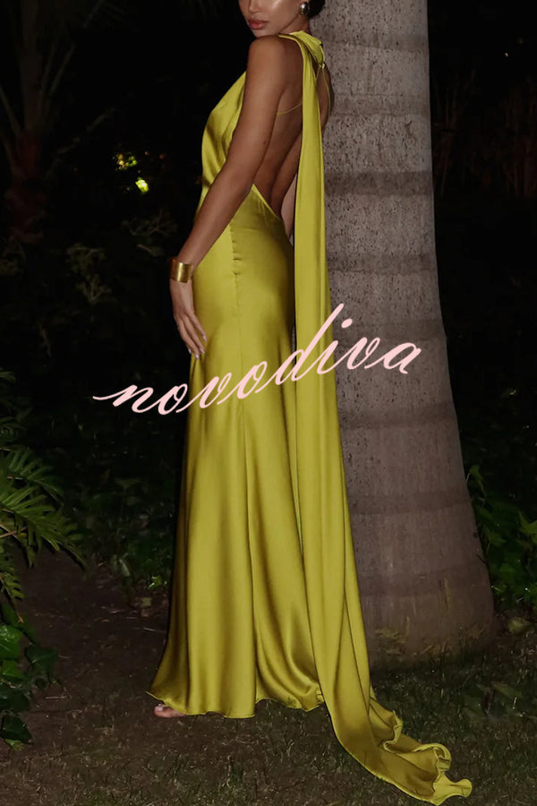 Signature Shoulder Satin Dress™ — Flatter Your Curves with Grace