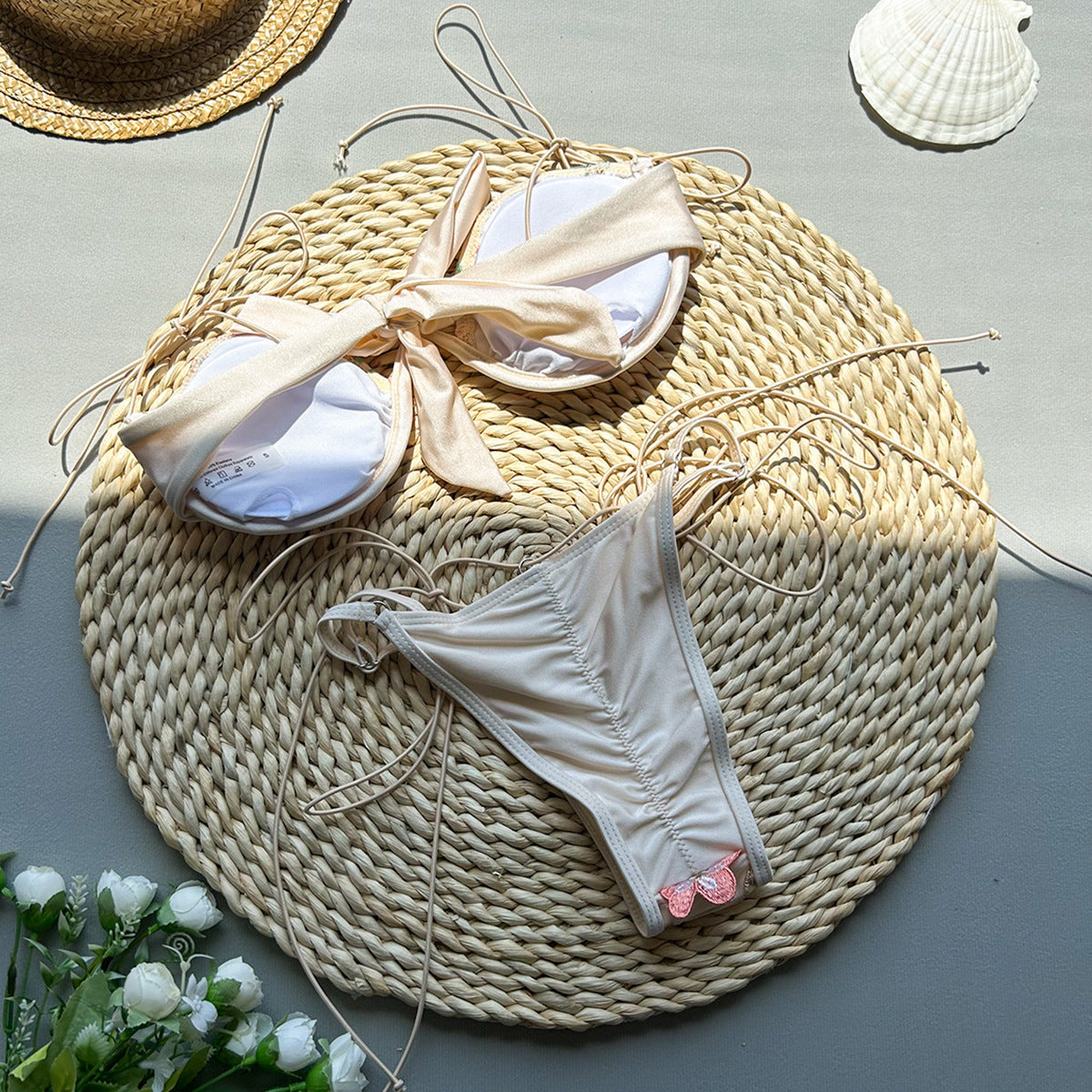 LioraSilk™ Embroidered Split Swimsuit — Sculpted Elegance Meets Effortless Comfort