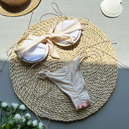 LioraSilk™ Embroidered Split Swimsuit — Sculpted Elegance Meets Effortless Comfort