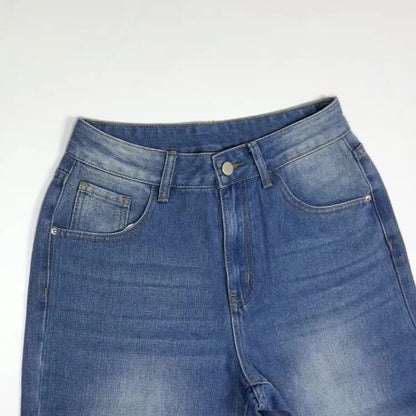 RetroWeave Vintage Jeans – Loose Fit Light-Wash Denim for Streetwear Style