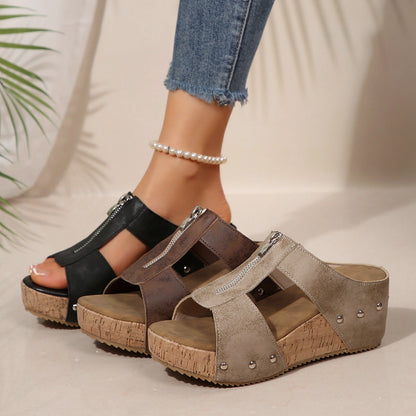 LioraStep™ — Vintage Wedges with All-Day Comfort